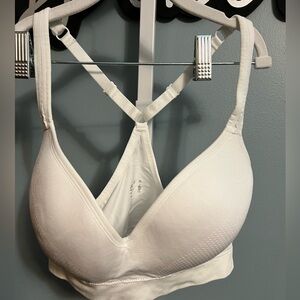 ☃️$5☃️ Jockey White Waffle Knot Padded Racerback  Bra